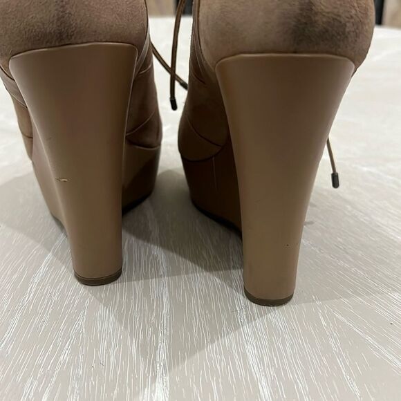 Gianni Bini Lace Up Strappy Wedges Size 8 - Picture 4 of 9